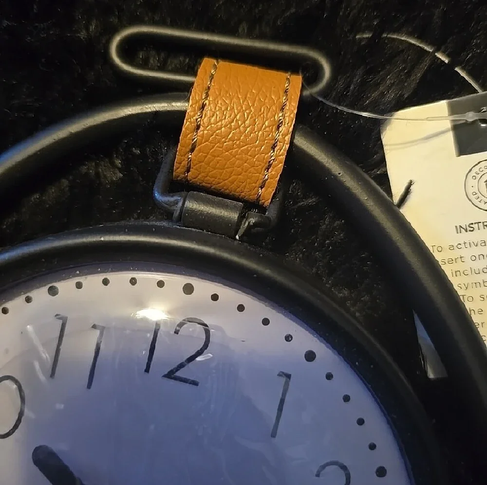 Black & Tan Tabletop Clock